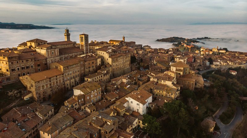 toscana, tuscany, italy, италия, тоскана, mist, travel, montepulciano, dji, монтепульчано Туман над Монтепульчано | Toscana | Montepulcianophoto preview