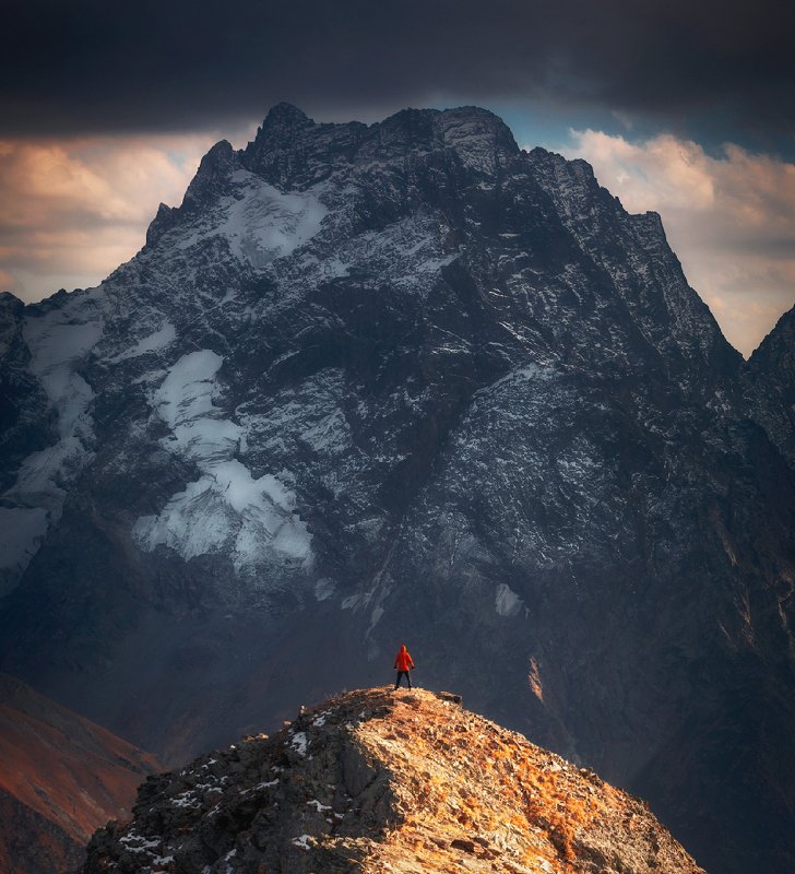 домбай, горы, кавказ, закат, mountain, caucasus, dombay One on onephoto preview