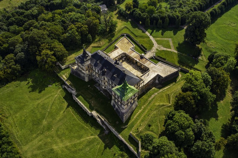 castle, aerial, ukraine, drone Pidhirtsi Castlephoto preview