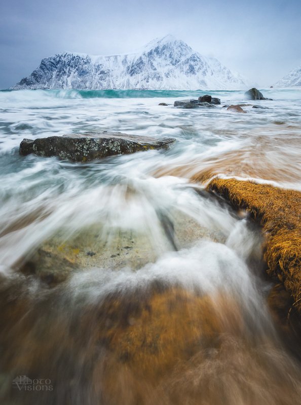 wave,high tide,lofoten,norway,north,winter,water,seascape,shoreline,coast, Floodedphoto preview