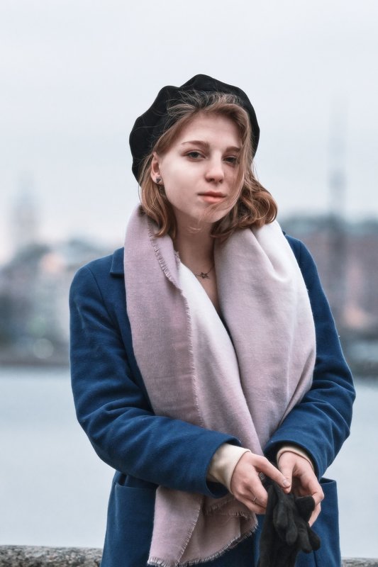 портрет, осень, девушка, прогулка, улица, петербург Осенняя Петербурженкаphoto preview