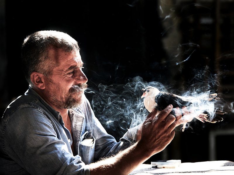 bird   bird and manphoto preview