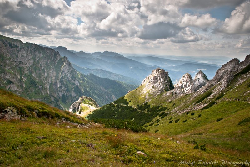 mountains, ,landscape, ,hills, ,valley, ,summer, ,sky, ,clouds, , View of the Tatra Mountainsphoto preview