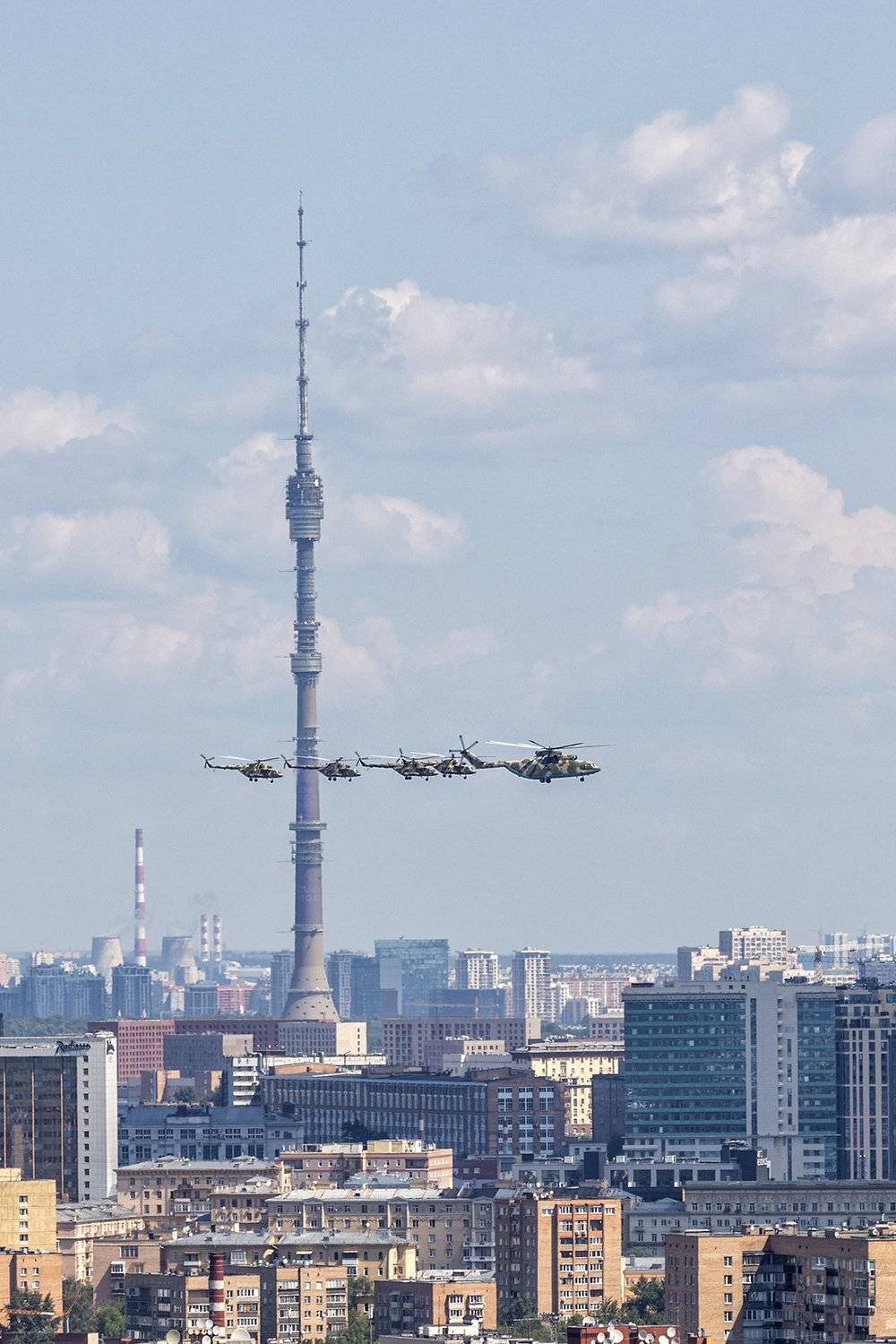 москва, город, авиация, вертолеты, парад победы, 2020, Юрий Шурчков