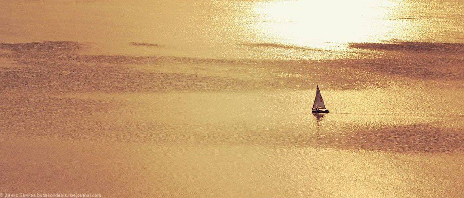 300mm/f4, Воронеж водохранилище, Закат, Парусник, Бычков Денис