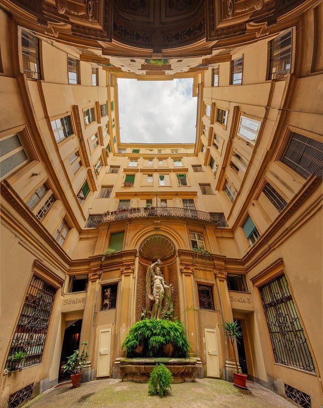 панорама, архитектура, город, рим, италия Римский дворикphoto preview