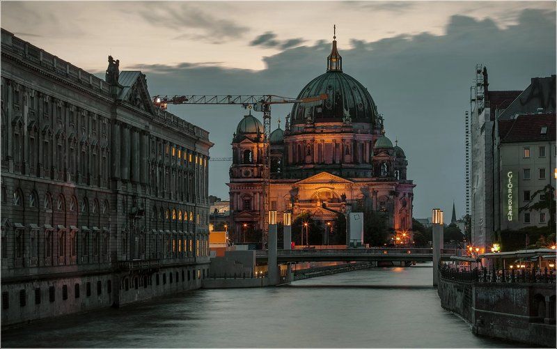 Berliner Dom, Foto liubos, Берлин, Вечер, Германия Вечер на Шпрее, Берлин, вчерашний вечер фото превью