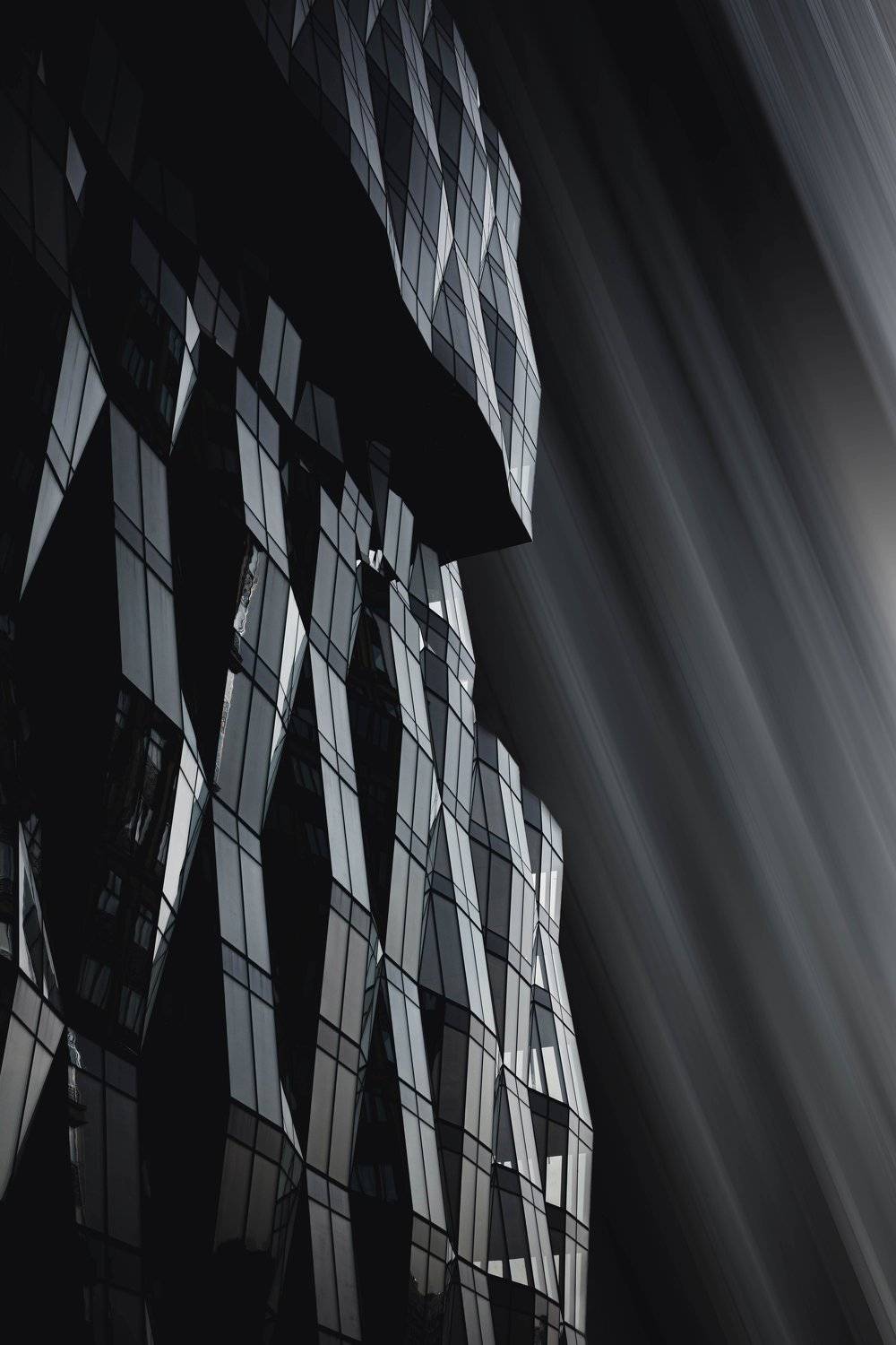 architecture, dark, line, facade, modern, urban, black, white, city, Moscow, Russia, Сергей Гладков