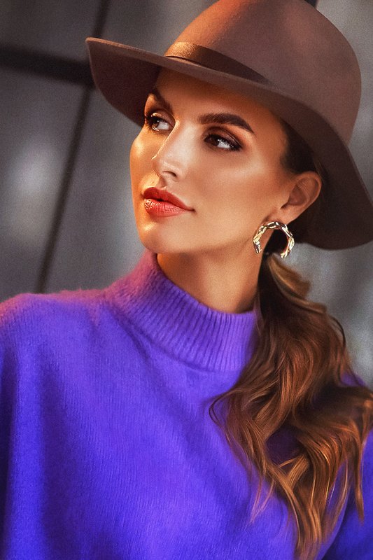 Портрет Фиолетовое настроениеphoto preview