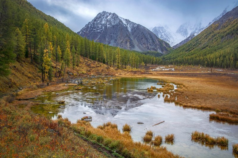 алтай,горы в осенней тишинеphoto preview