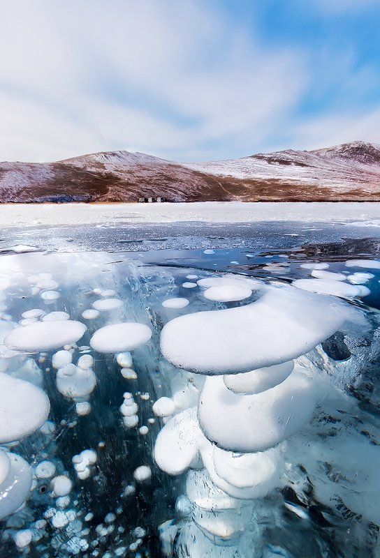 пузыри, Фототур, Байкал, зима, лед, малое море, озеро, рассвет Блинчикиphoto preview