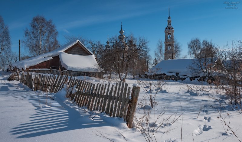 ивановская область, глубинка, русский пейзаж, русская зима, зимний пейзаж, снег, деревня, русское село, храмы, дневная фотография, ivanovo \