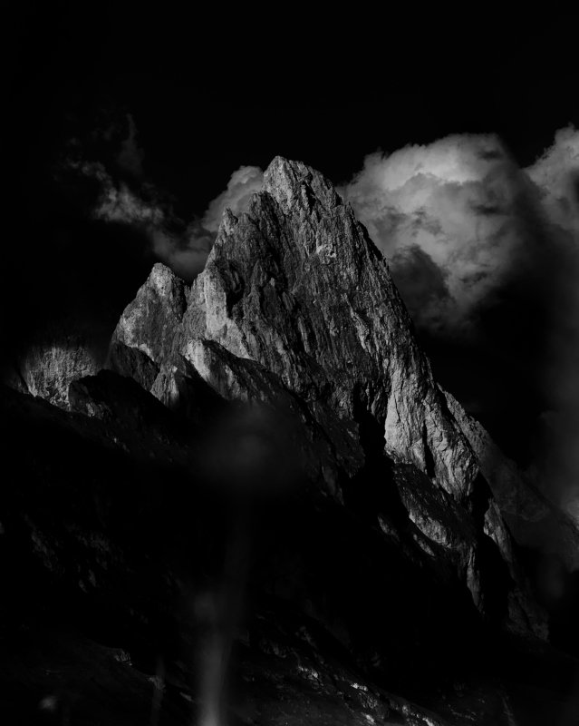black, white, bw, mountains, dramatic, italy, dolomites, dolomiti Fermeda beautyphoto preview