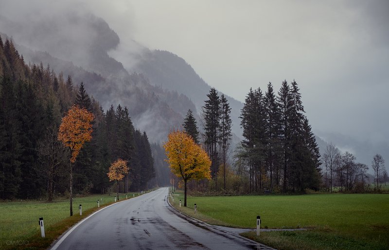 осень, горы, туман, облака Осенние зарисовкиphoto preview