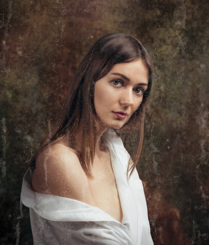 студийный портрет, красивая девушка, женский портрет, циклорама, камерный_портрет Ирина фото превью