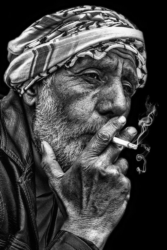 portrait Fisherman Smokingphoto preview