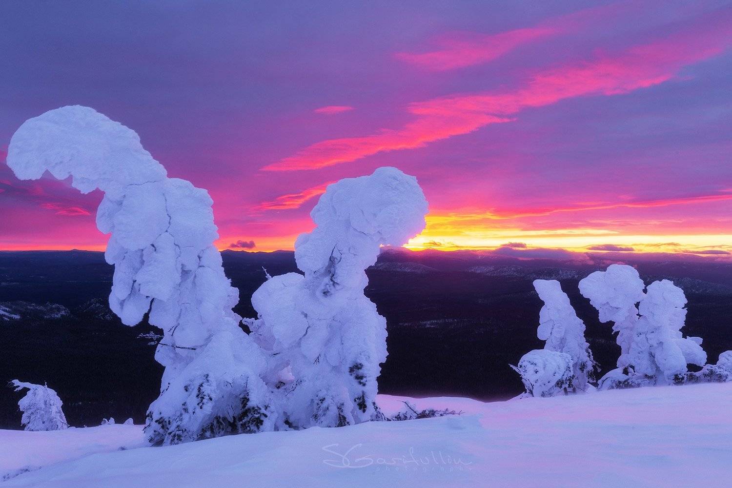 Урал, Южный Урал, Иремель, Большой Иремель, Башкирия, Республика Башкортостан, Башкортостан, зимний пейзаж, Сергей Гарифуллин