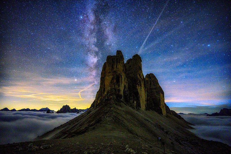 Night at the tre cimesphoto preview