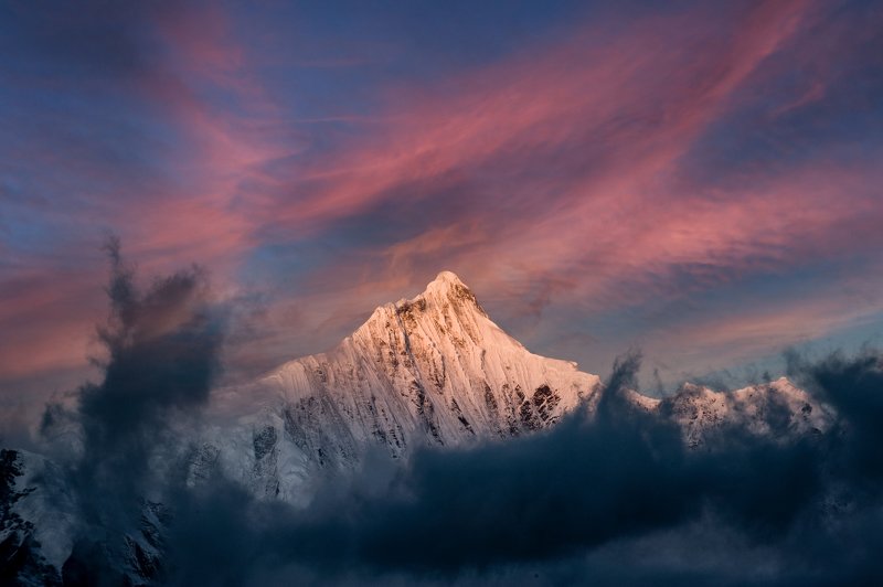 landscapes Kawagebo peak in Meili mountain china yunnan .the altitude 6740 metersphoto preview