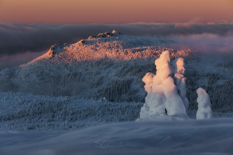 Урал, Южный Урал, Иремель, Большой Иремель, Башкирия, зимний пейзаж Уральске горыphoto preview