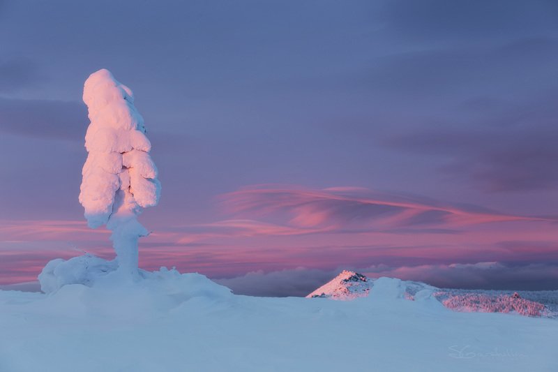 Иремель, Большой Иремель, Южный Урал, Урал, зимний пейзаж Ускользающий светphoto preview