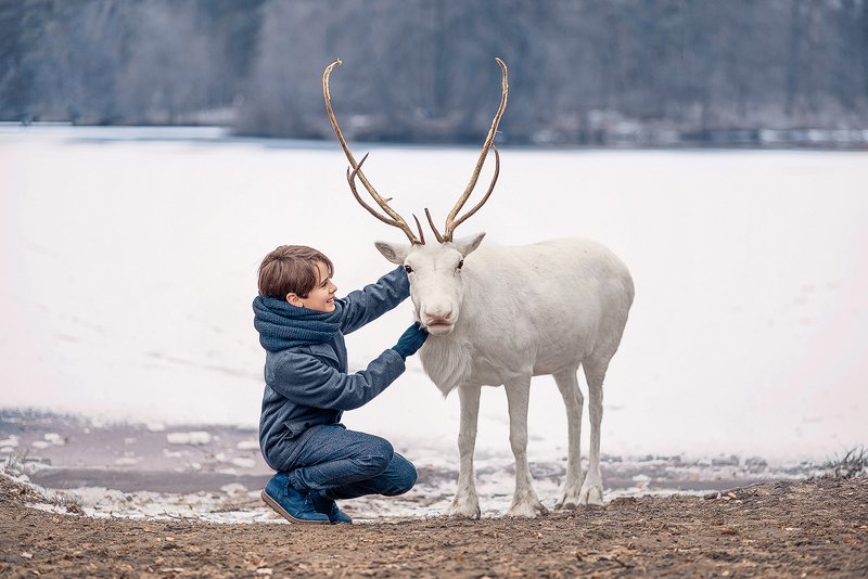 зима, зимний день, winter, дети, детство, зимняя фотосессия, детская фотосессия, белый олень, фотосессия с оленем, детская фотография, children photography, kid, children, child, childhood, детство, семейная фотосессия, дети модели, дети модели москва Petyaphoto preview