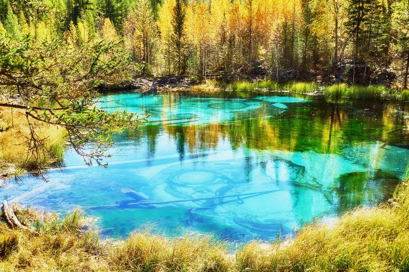 пейзаж, осень, озеро, Горный Алтай.  Краски осени Горного Алтая photo preview