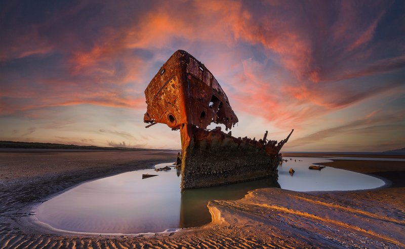 abandoned, background, beach, beautiful, blue, boat, broken, coast, coastline, decay, history, horizon, ireland, island, landscape, marine, nature, nautical, ocean, old, outdoor, queensland, reef, rust, rusty, sand, scenic, sea, seascape, ship, shipwreck, Abandoned shipwreckphoto preview
