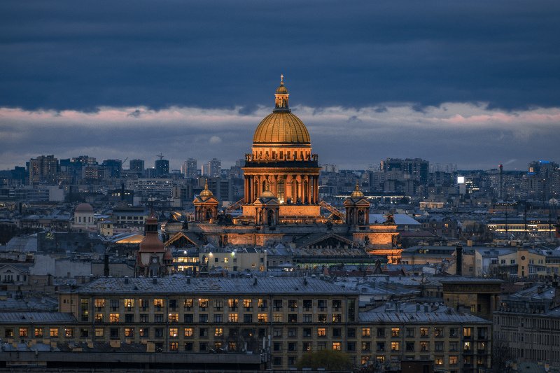 городской пейзаж, город, собор На последнем этаже. Исаакиевский соборphoto preview