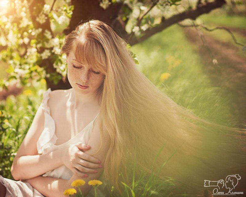 Весенний сад, Весенняя фотосессия, Весна, Девушка, Портрет, Цветущий сад Весенняяphoto preview