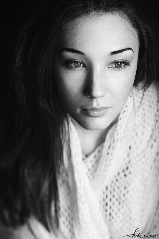Foto-vdvoem, Портрет, Портрет девушки, Фото вдвоем, Фото-вдвоем, Черно-белая фотография, Черно-белое фото Юлияphoto preview