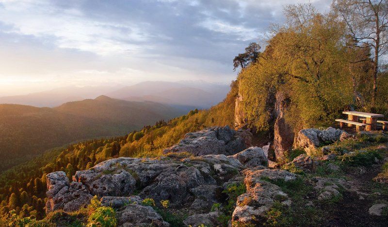 азиш-тау, лагонаки, рассвет photo preview