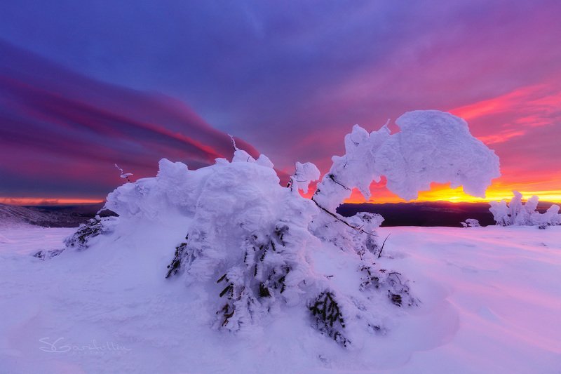 Иремель, Большой Иремель, Урал, Южный Урал, зимний пейзаж Динозаврphoto preview