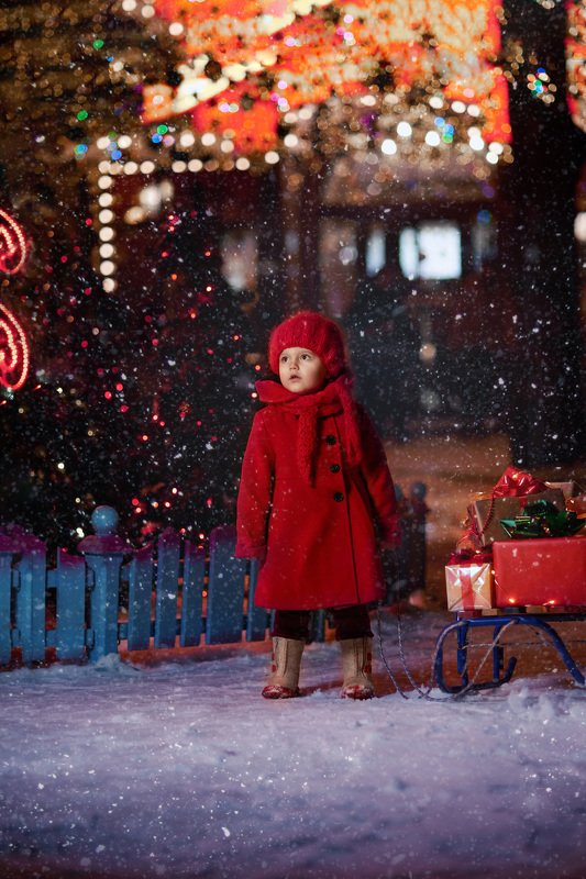 portrait,   kids, nikon, детская фотография, new year , street, портрет За чудесамиphoto preview