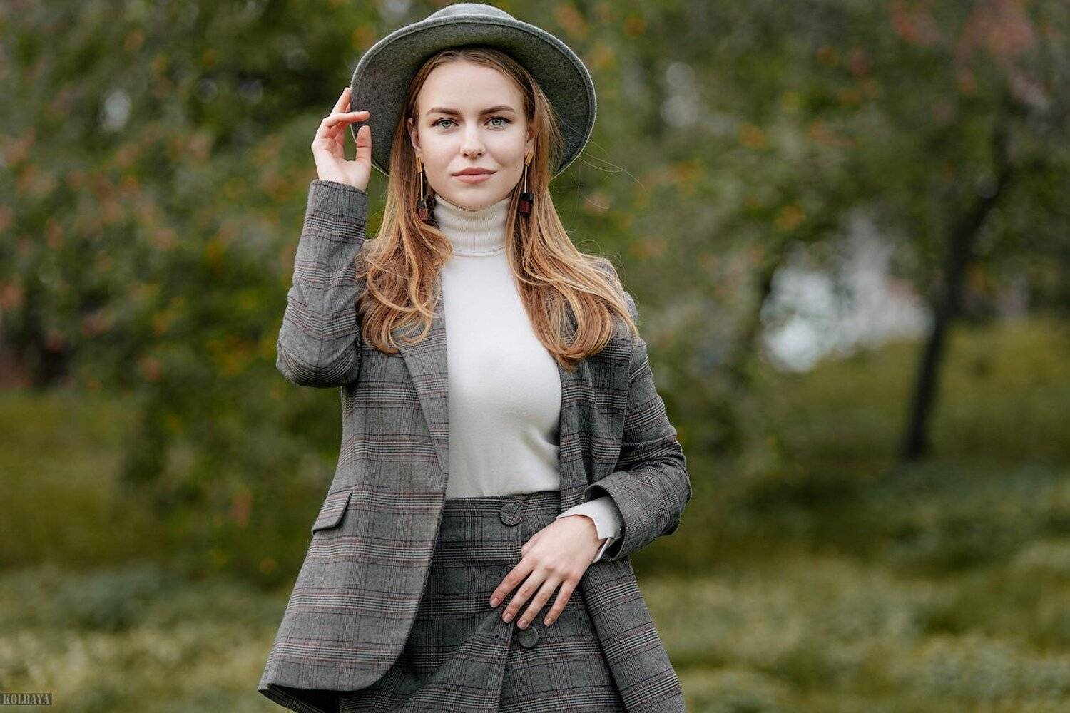 портрет, модель, шляпа, Колбая Александр