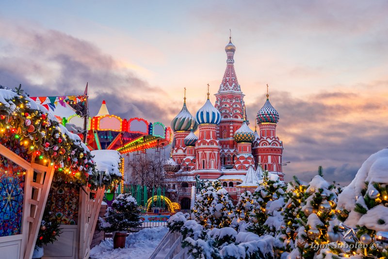 покровский собор, собор василия блаженного, зима, утро, москва Зимнее утро у Покровского собораphoto preview