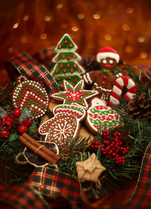 новый, год, зима, праздник, пряники Новогоднееphoto preview