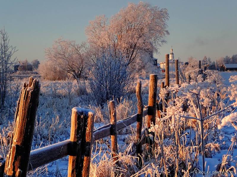пейзаж мороз. Холмогоры. декабрьphoto preview