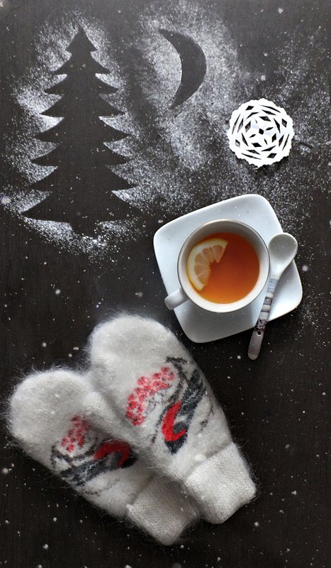 Ёлка, варежки, чай Январьphoto preview