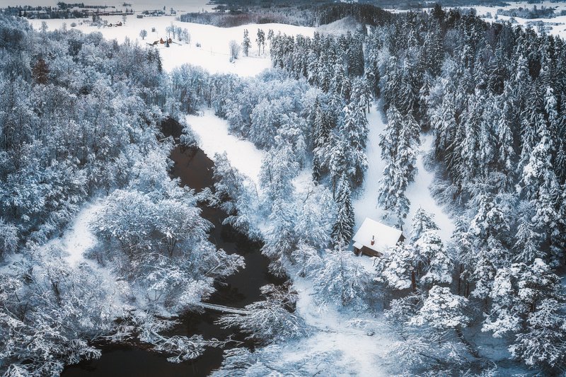 landscape,winter,snow,river,forest,trees,nature,frozen Winter Wonderlandphoto preview