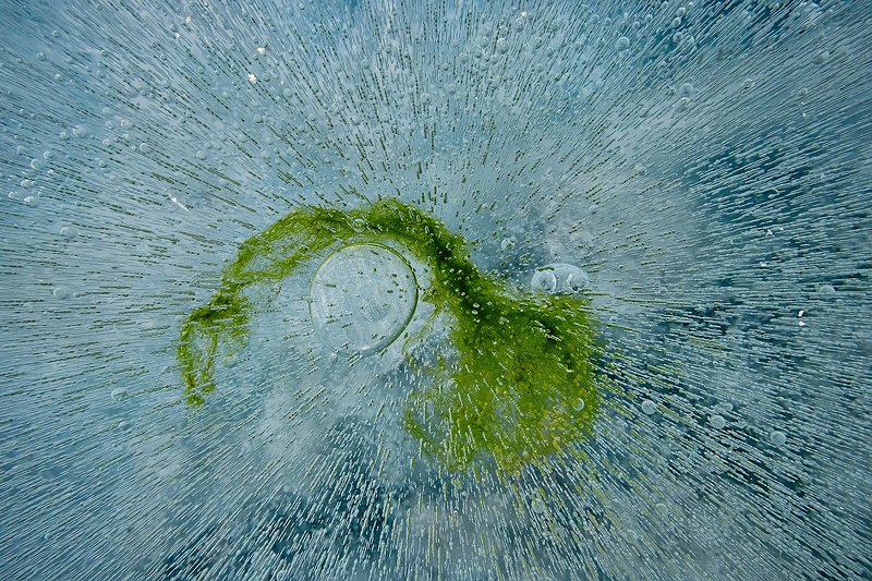 Байкал, пузырьки, зима, лёд, Россия Туманностьphoto preview