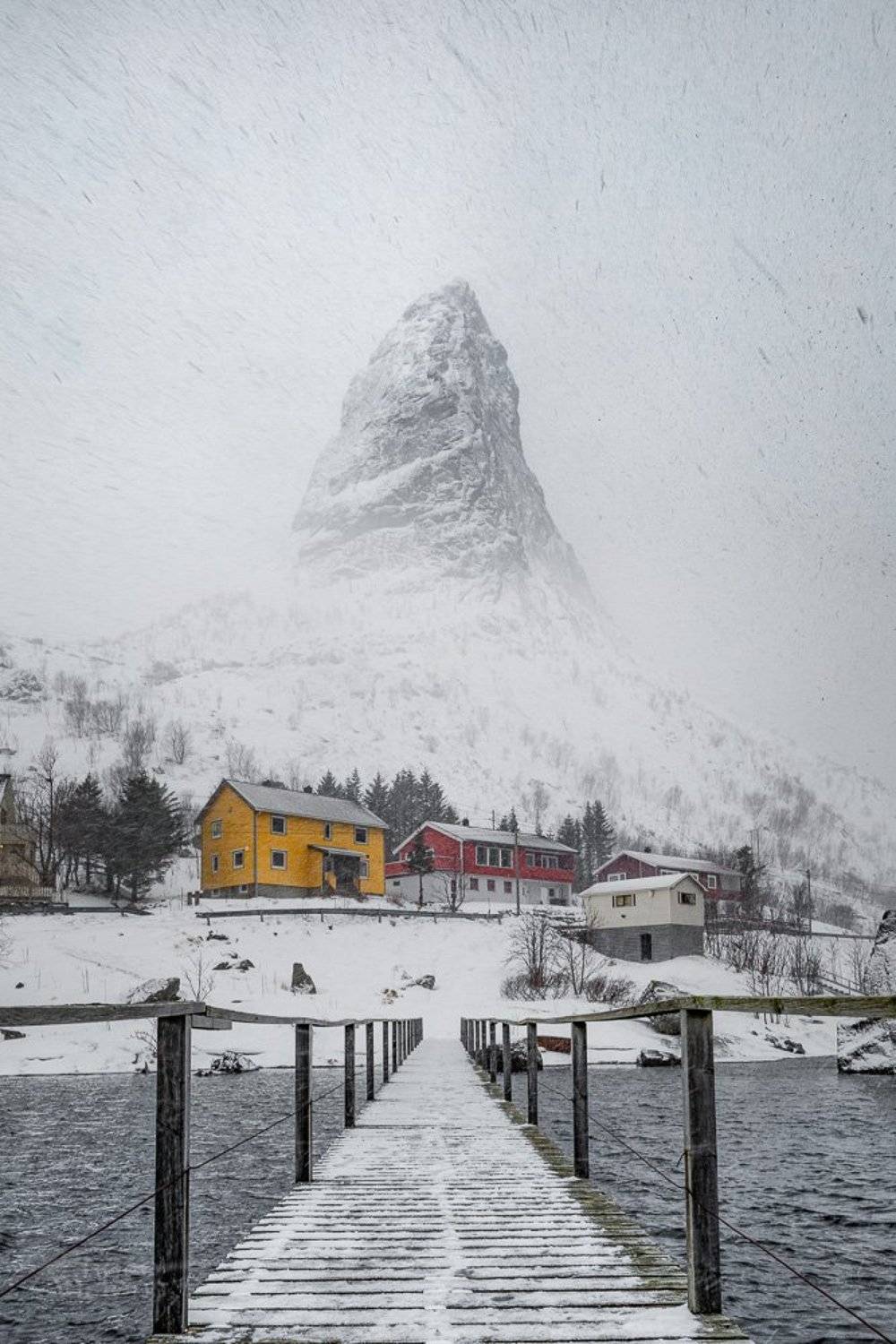 lofoten,reine,snow,winter,norway,norwegian,snowfall, Adrian Szatewicz
