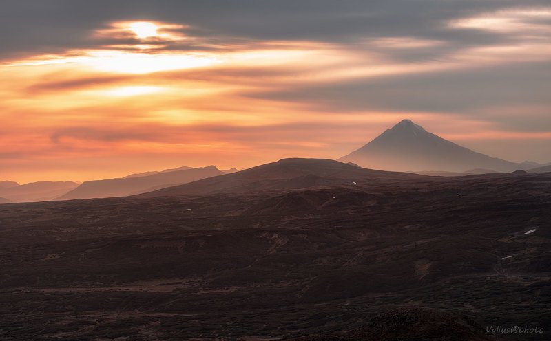 камчатка, вулкан, пейзаж, путешествие, россия  фото превью