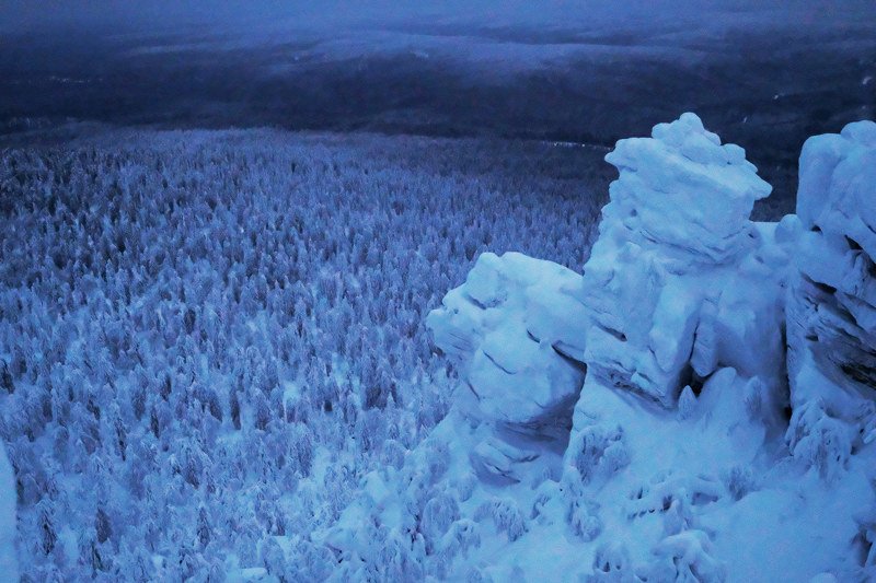 урал, зима, ночь Дозорphoto preview
