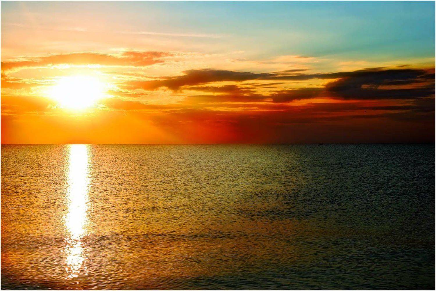 Солнечная акварель. Автор: Александр Батурский пейзаж, природа, море, восход, Александр Батурский