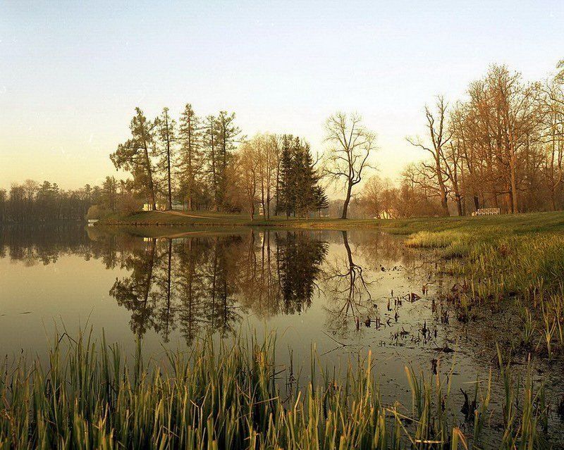 екатерининский, парк, дворец, расвет, пять, утра, город, пушкин, пейзаж, природа, весенний Веснаphoto preview