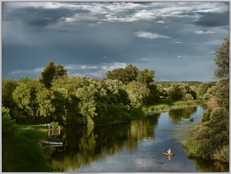 про одит тёплый летний вечер ...photo preview