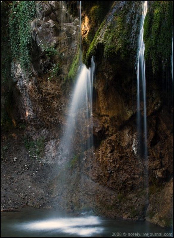 водопад, камни, крым, ручей Среди камнейphoto preview