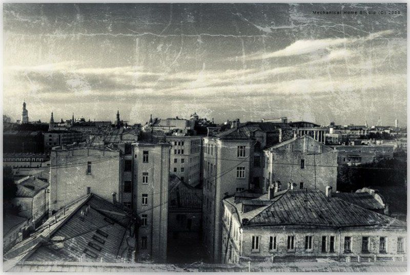 город, крыши, прогулки холодный городphoto preview