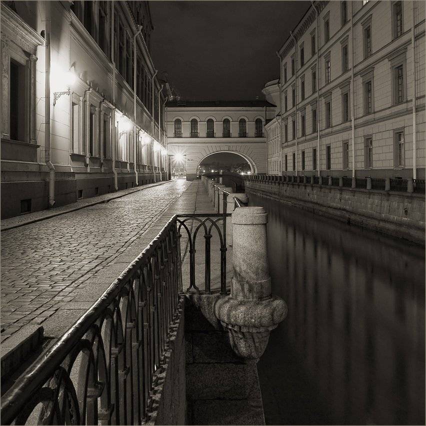 петербург, осень, ночь, зимняя канавка, Kirill Shapovalov